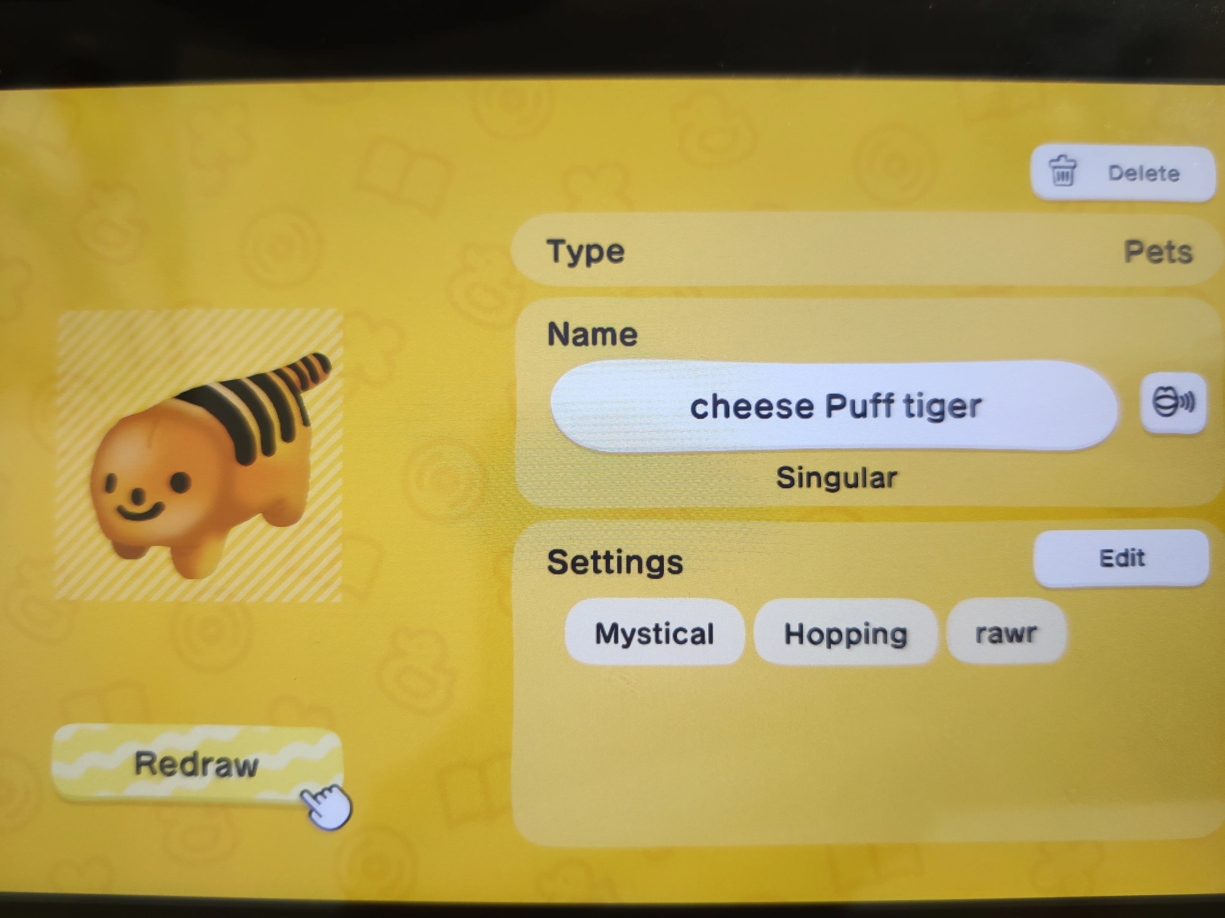 Cheese puff tiger