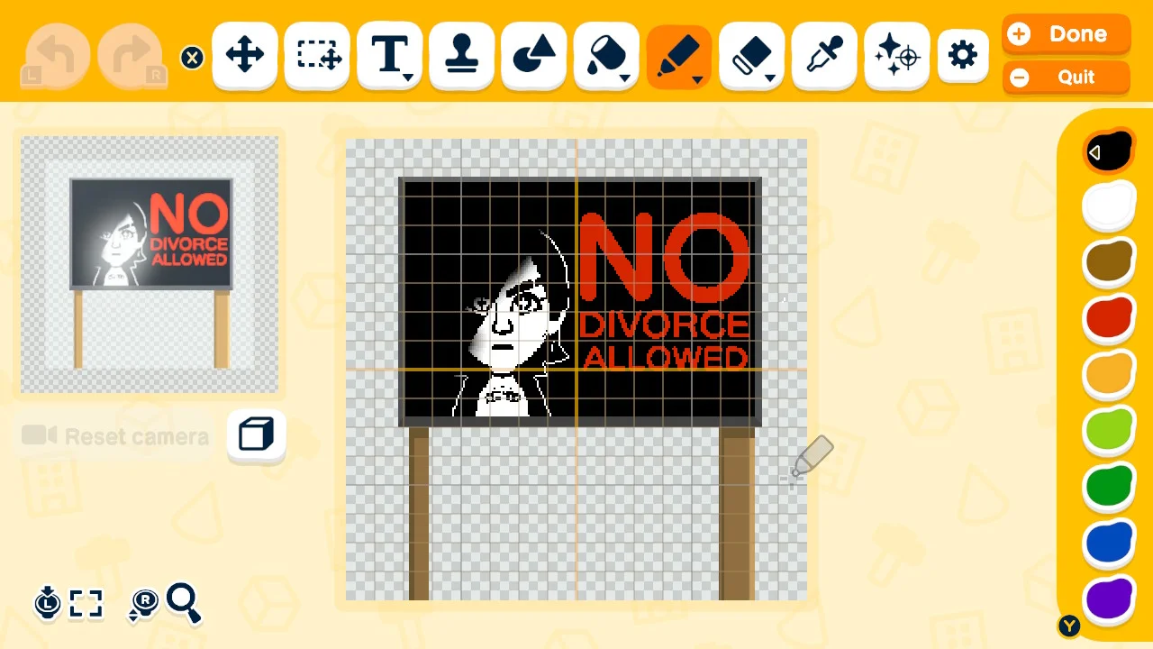 No divorce allowed sign