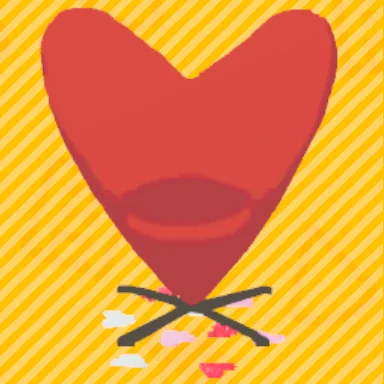 Heart Coin Chair