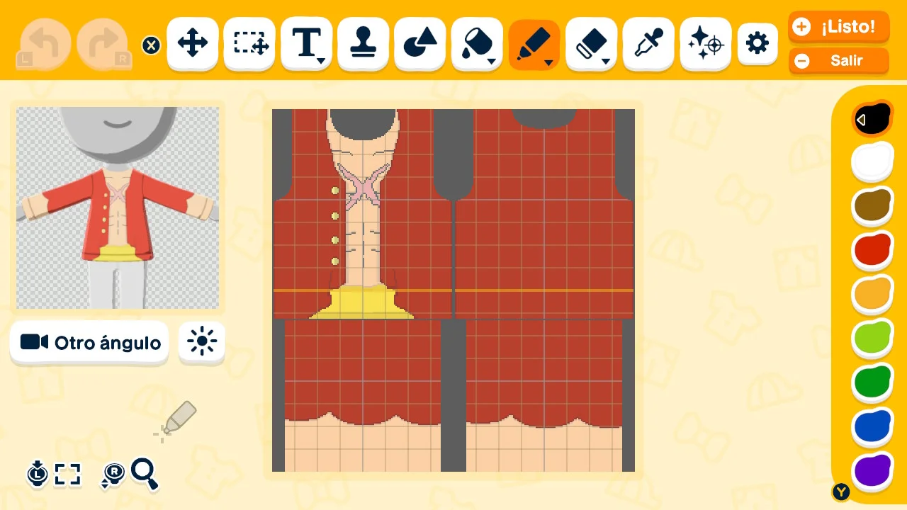 Luffy's long sleeved vest (+ pants)