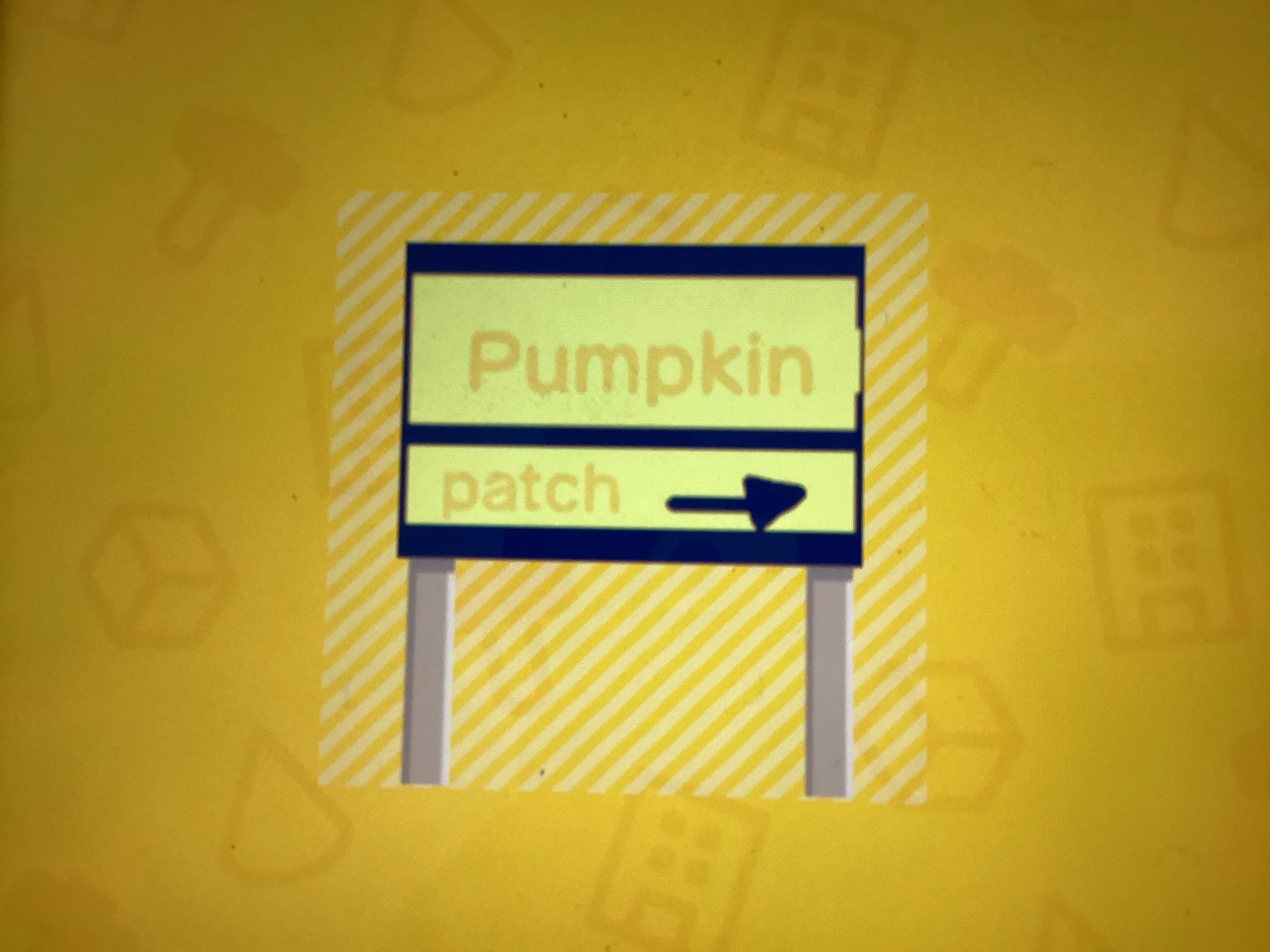Pumpkin patch Sign