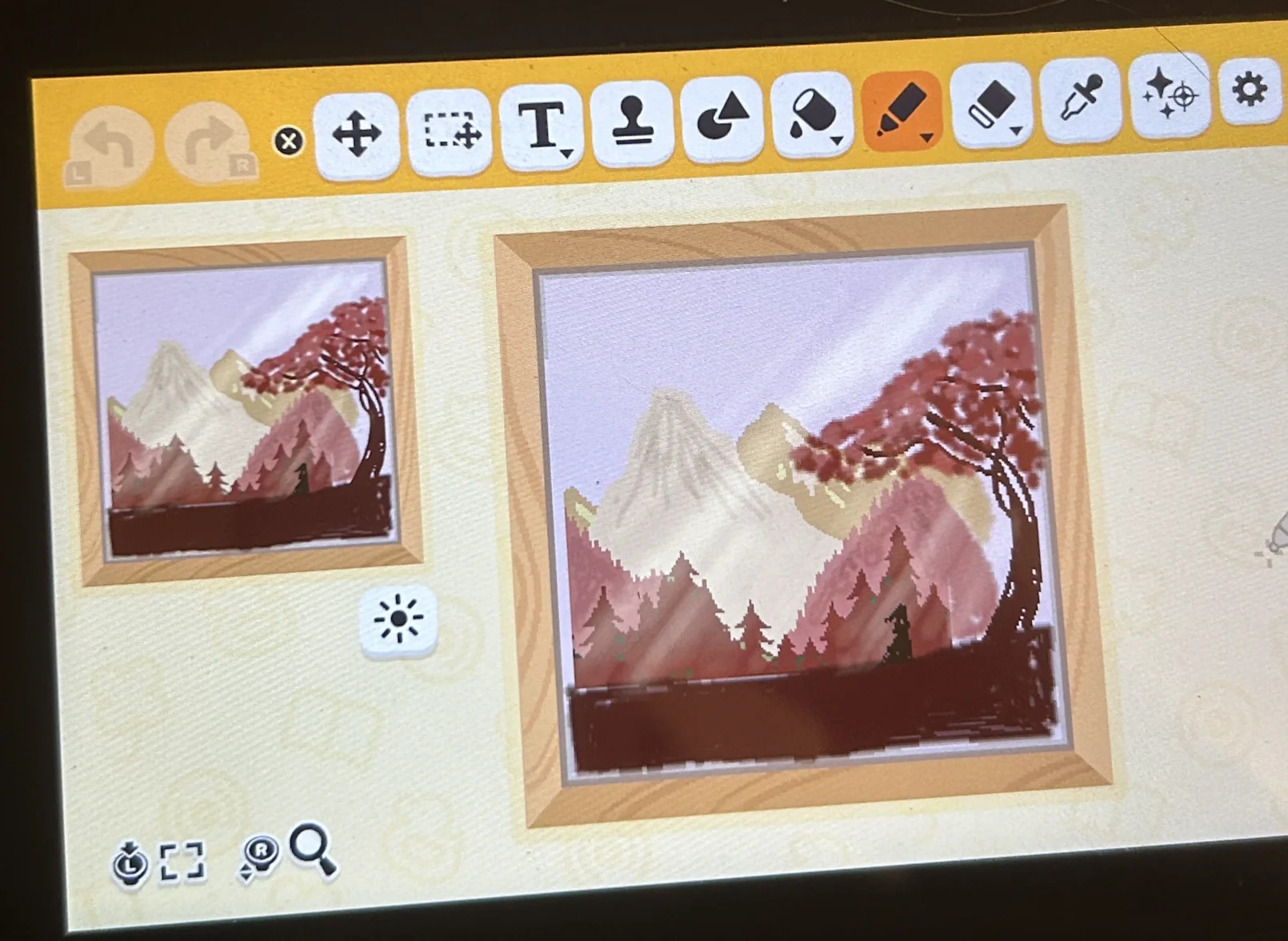 Landscape drawing