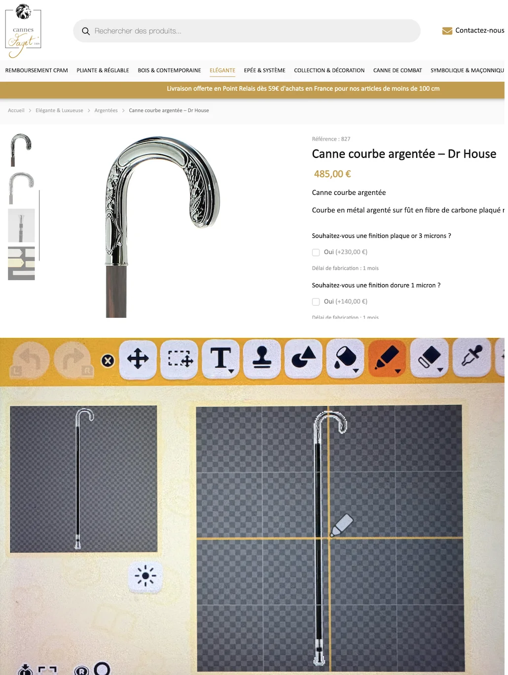 Dr. House Metal Cane Replica