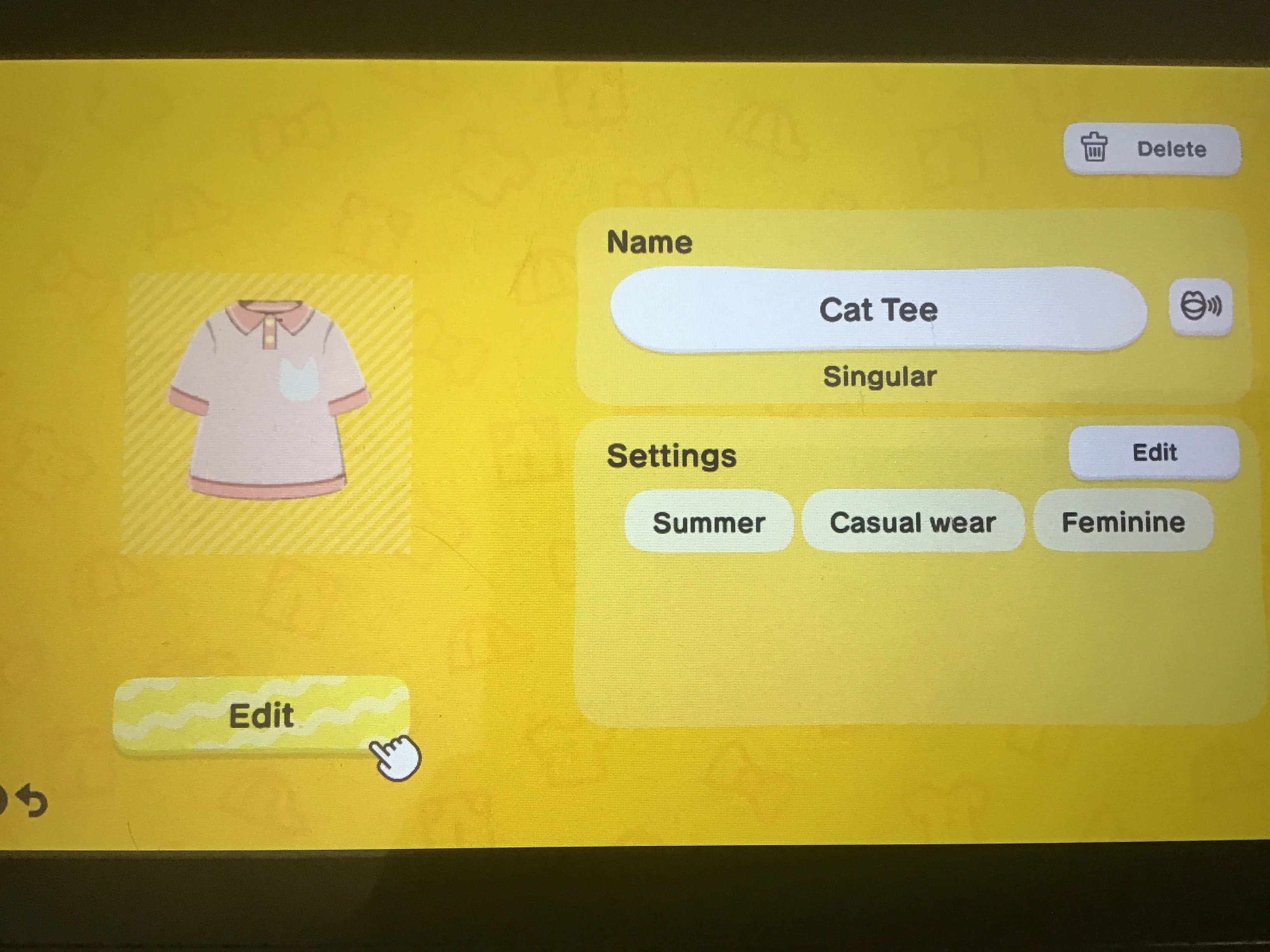 Cat tee