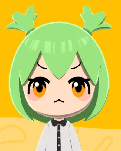 Mii portrait of Zundamon(Simplified Version)