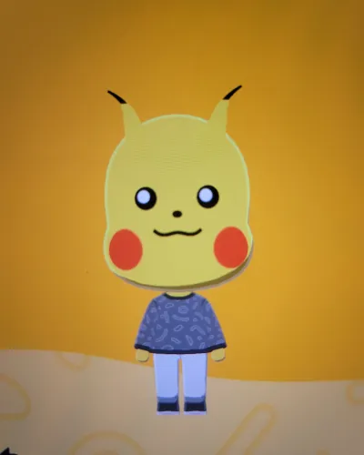 Mii portrait of Pikachu