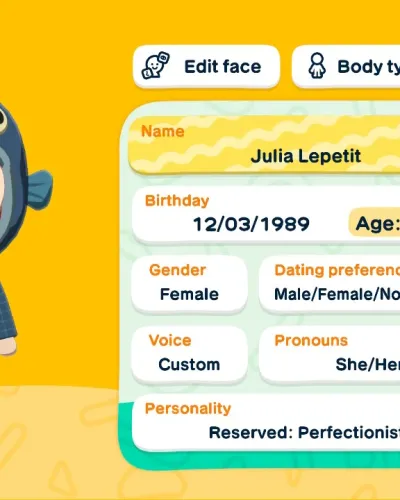 Mii-Porträt von Julia Lepetit