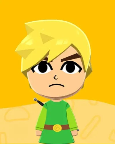 Mii-Porträt von Toon Link - Wind Waker