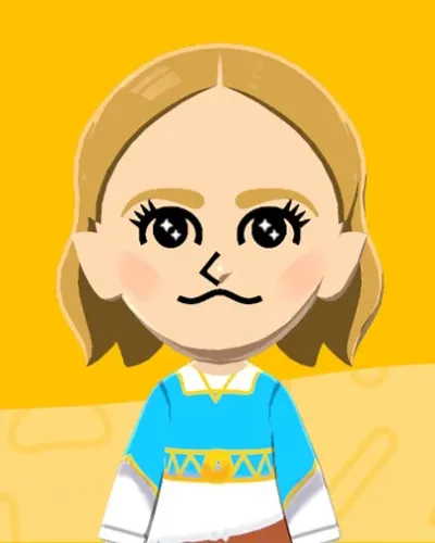 Mii-Porträt von Zelda BOTW