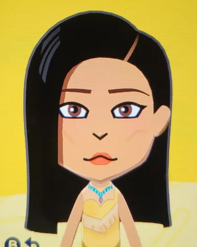 Mii-Porträt von Pocahontas