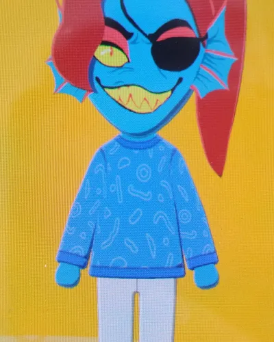 Mii portrait of Undyne