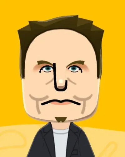 Mii-Porträt von Elon Musk