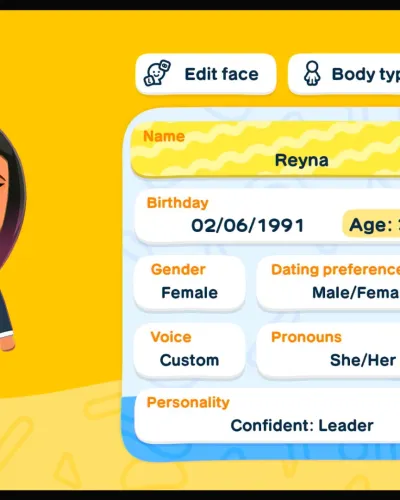 Mii-Porträt von Reyna