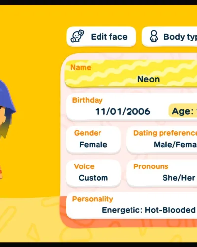 Mii-Porträt von Neon