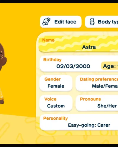 Mii-Porträt von Astra