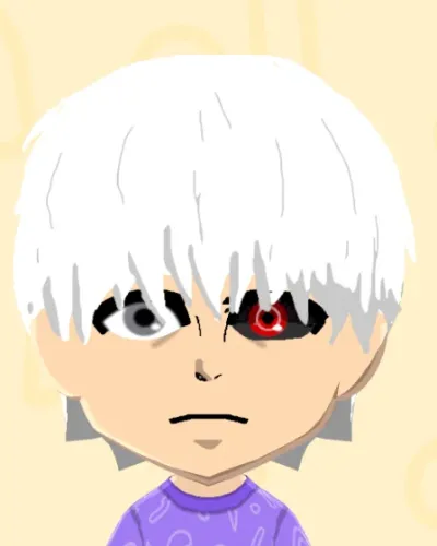 Mii portrait of Ken Kaneki