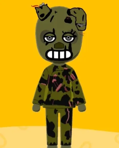 Mii portrait of Springtrap