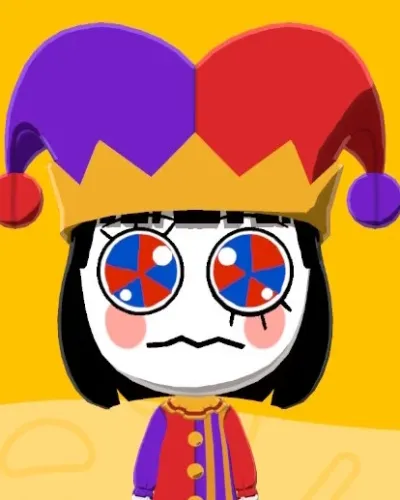 Mii portrait of Pomni