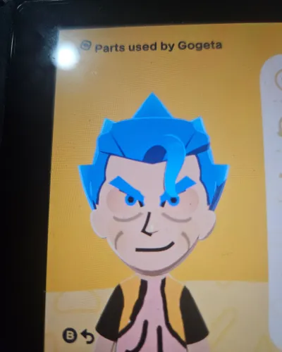 Mii portrait of Gogeta blue