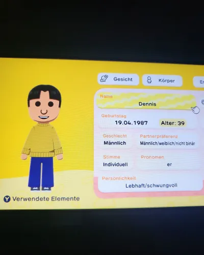 Mii-Porträt von Dennis