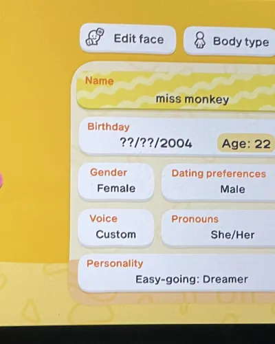 Mii-Porträt von miss monkey