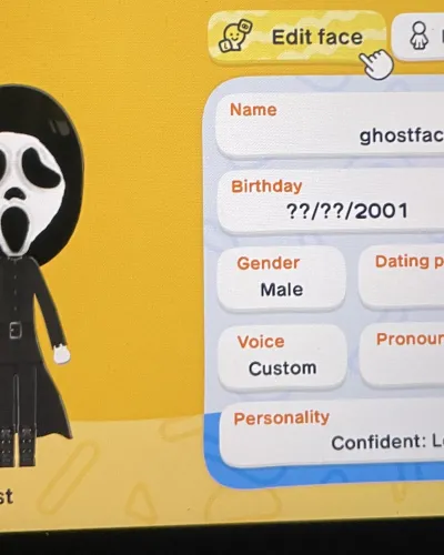 Mii-Porträt von ghost face