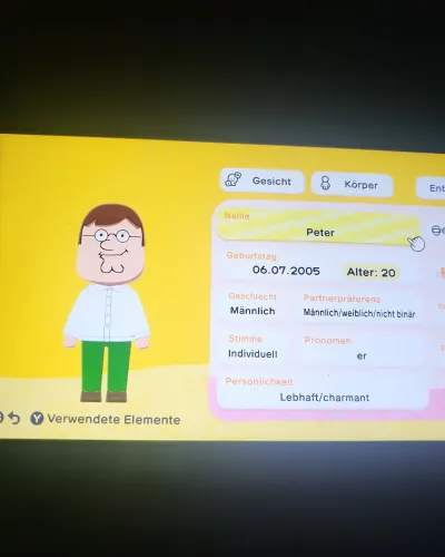 Mii-Porträt von Peter Griffin