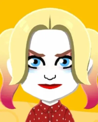 Mii-Porträt von Harley Quinn