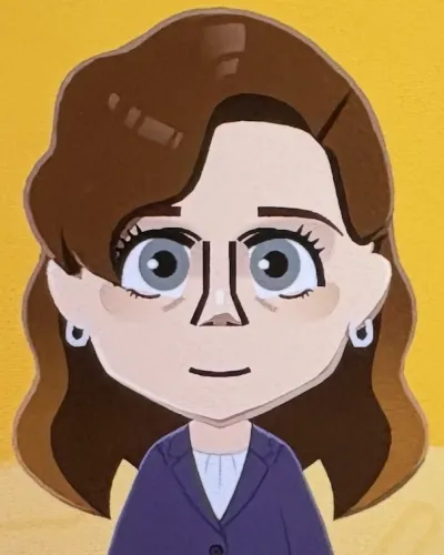 Mii-Porträt von Pam Beesly