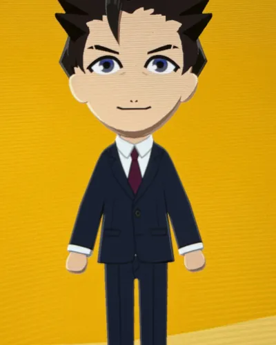 Mii-Porträt von Phoenix Wright
