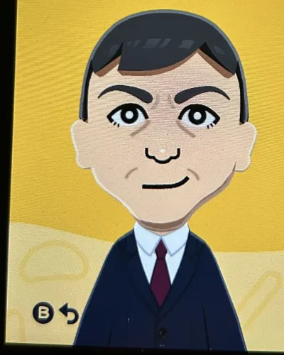 Mii-Porträt von Pedro Sánchez