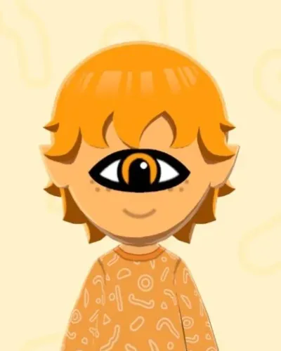 Mii-Porträt von Cyclops Orange