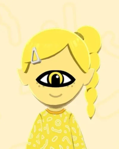 Mii-Porträt von Cyclops Yellow
