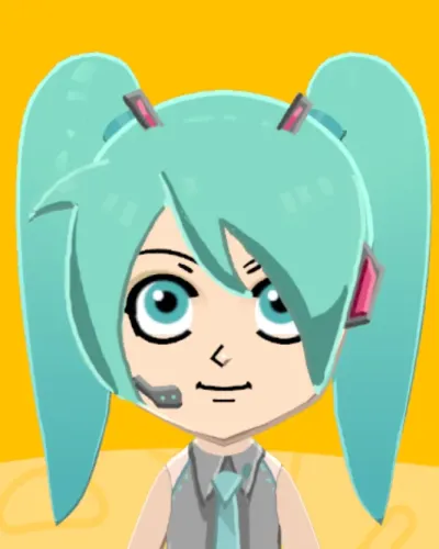 Mii portrait of Hatsune Miku