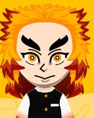 Mii-Porträt von Kyōjurō Rengoku (煉獄 杏寿郎)