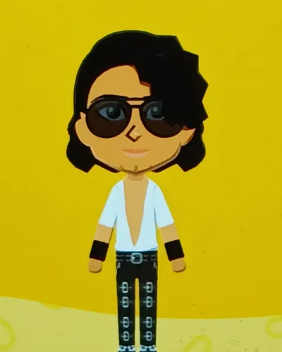 Mii portrait of Michael Jackson - Bad Era