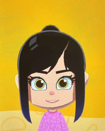 Mii-Porträt von Vanellope von Schweetz
