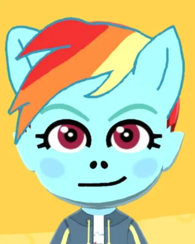 Mii-Porträt von Rainbow Dash