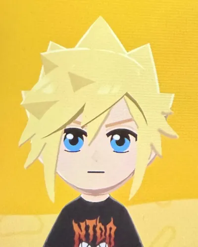 Mii-Porträt von Cloud Strife