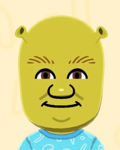 Mii-Porträt von Shrek