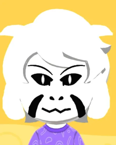 Mii-Porträt von Asriel Dreemurr