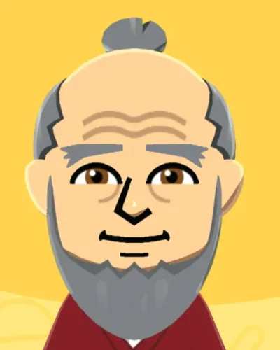 Mii-Porträt von Uncle Iroh