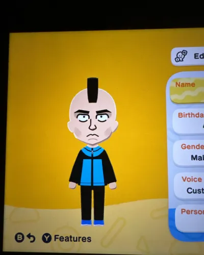 Mii-Porträt von Mohawk mark