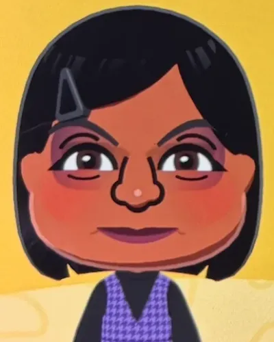 Mii-Porträt von Kelly Kapoor