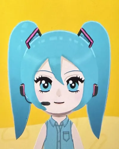 Mii portrait of Hatsune Miku