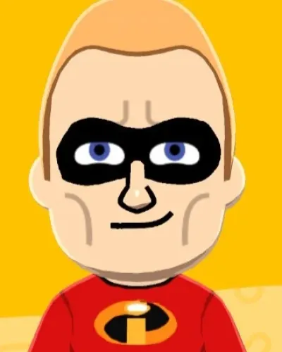 Mii-Porträt von Mr. Incredible (Robert Parr)