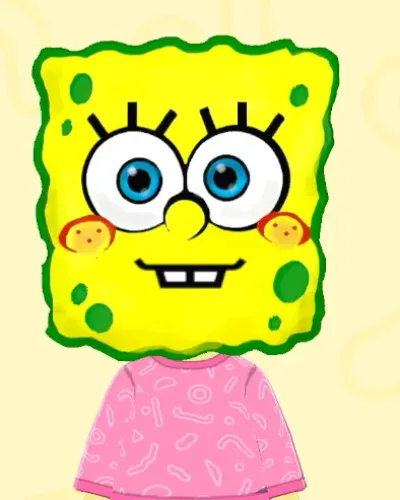 Mii portrait of SpongeBob SquarePants