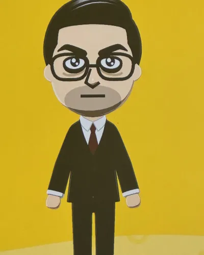 Mii-Porträt von John Oliver