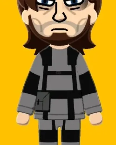 Mii-Porträt von Solid Snake