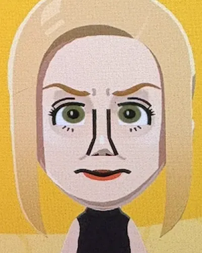 Mii-Porträt von Angela Martin